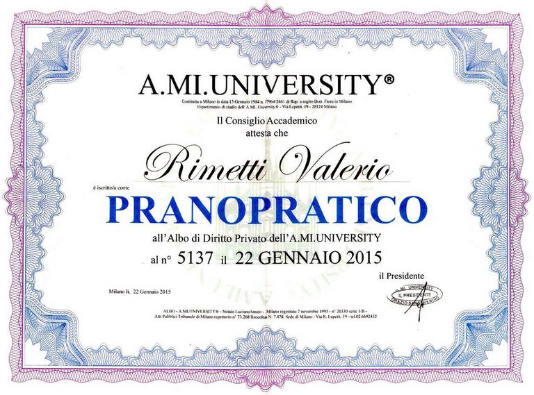 attestato biopranoterapeuta valerio rimetti 